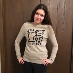 Maison Jules Cashmere Key Sweater